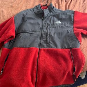 The North Face red and gray coat. XXL